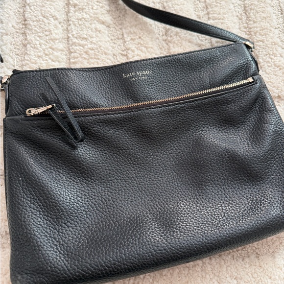 Kate Spade Black Pebbled Crossbody Bag - Picture 2 of 8